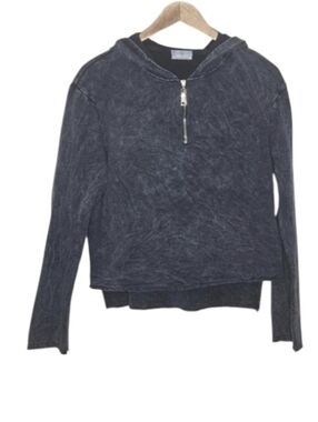 Anthropologie t. la Acid Washed Pullover Hooded Sweatshirt